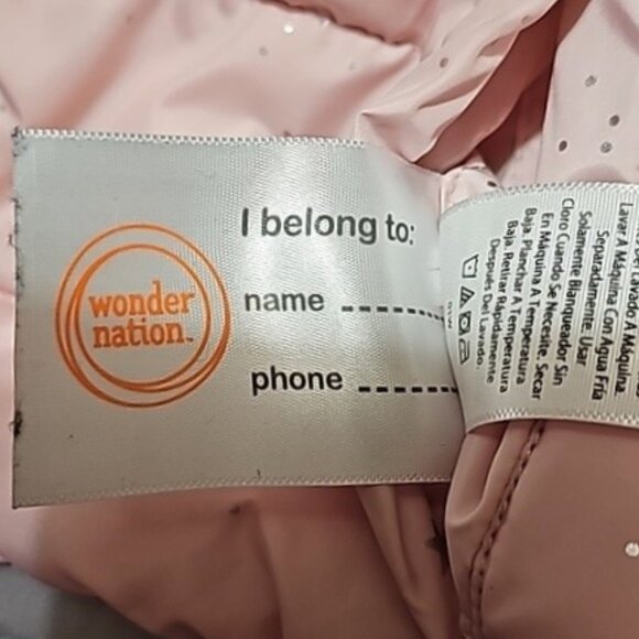 Wonder Nation Baby and Toddler Girl Size 18 Months Reversible Bubble Jacket Used - Picture 12 of 16